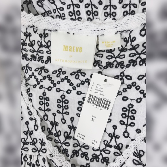 Anthropologie Maeve Cammie Peplum top - Picture 6 of 7